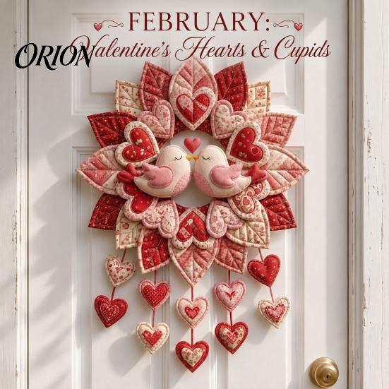 Feiertags-Schmuck Bastelbedarf 12-Monats DIY Türhänger Nähset, Stoff-Patchwork-Muster Und DIY-Kit für Anfänger Saisonale Dekoration, Rustikal