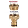 Pressure Washer Hose Adaptor Brass Hose Tap Connector 3/4'' 1/2'' Threaded Garden Water Pipe Adapter Fitting Watering Equipment