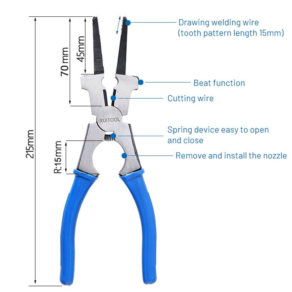 8inch Multi-Function Welding Pliers Mig Welding Welders Multipurpose Pliers