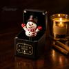 Festive Holiday Decorations Christmas Magic Gift Box, Spring-Loaded Pop-Up 3D Santa Small Presents Claus Snowman Angel Elk Trick Box for Xmas Parties,