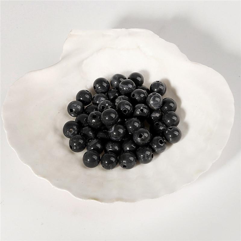 8-10mm Small Round Acrylic Beads for DIY Children's Necklaces and Earrings