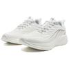 Xtep Simple Comfortable Shock Absorbing Lightweight Low Top Casual Running Shoes Women sneaker Sail-White Moonstone-Grey 975318110082-3
