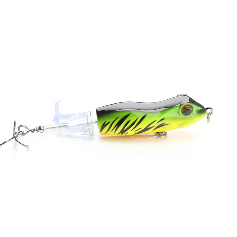 9cm 11g Topwater Plopper Lure Rotating Tail Hard Bait Floating Wobbler for Bass Pike Fishing