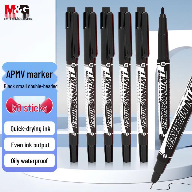 M&G Dual-Tip Oil-Based Marker Pens