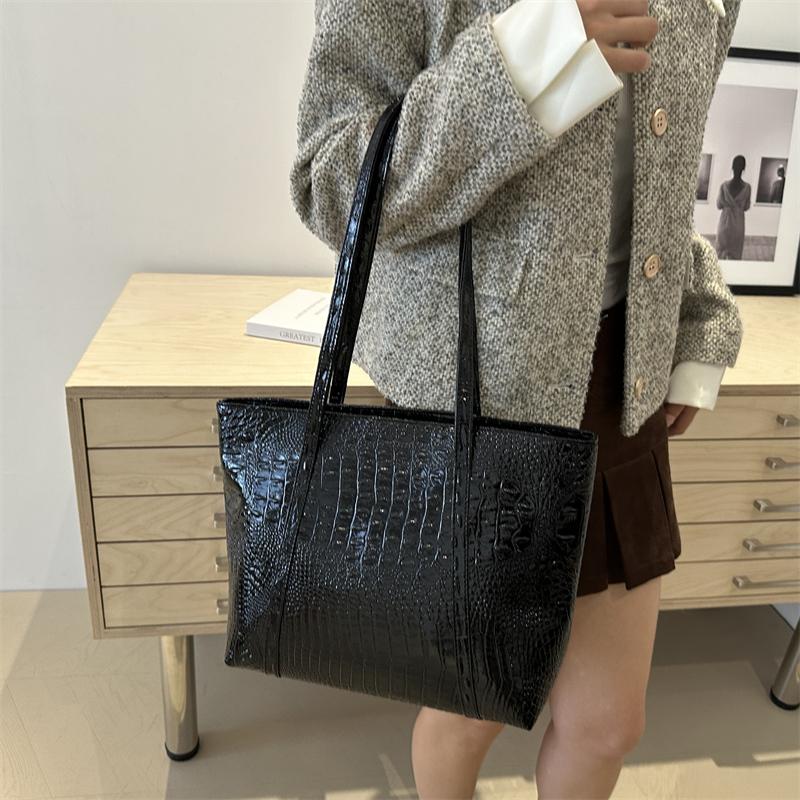 1 Stück einfarbige Umhängetasche für Damen, modische Tragetasche mit großem Fassungsvermögen, in der ein iPad platziert werden kann