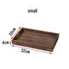 Diruien Small Rustic Paulownia Wood Serving Tray