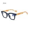 Square Frame Reading Glasses Retro Printing Frame Men Women High-definition Presbyopia Farsighted  Gafas De Lectura Hombre