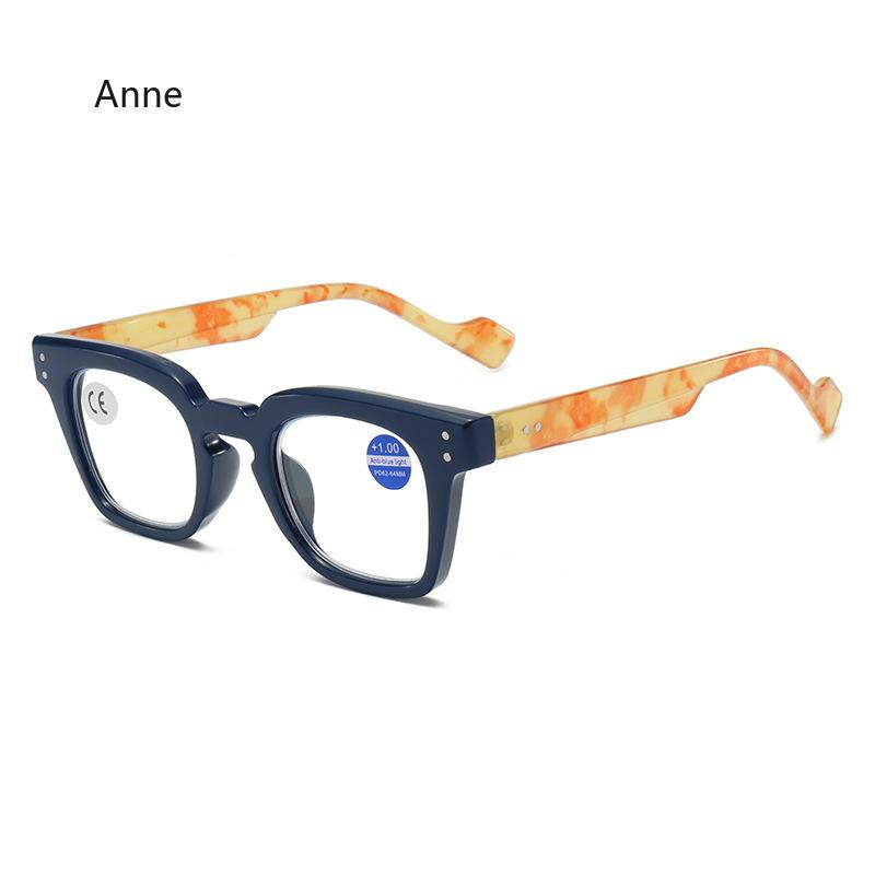 Square Frame Reading Glasses Retro Printing Frame Men Women High-definition Presbyopia Farsighted  Gafas De Lectura Hombre