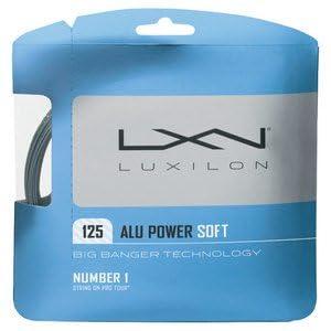 LUXILON ALU POWER 125 Tennis String - Silver Single Gut, High Performance Durable Tennis String WRZ990101
