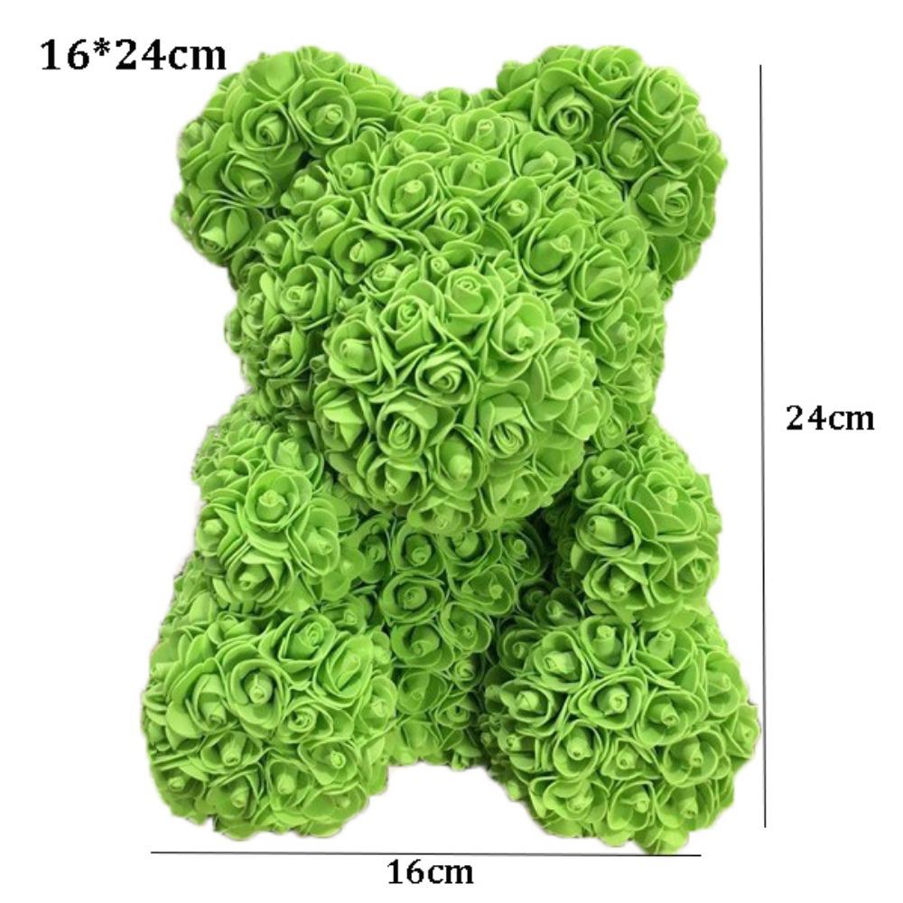 16*24cm Artificial Teddy Rose Multicolors Romantic Valentines Day Gift Girlfriend Women Anniversary Bear Flower Bear