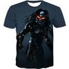 Creative Horror Design Predator 3D Printing Summer Fashion Leisure Cool Personality Street Style Short Sleeve