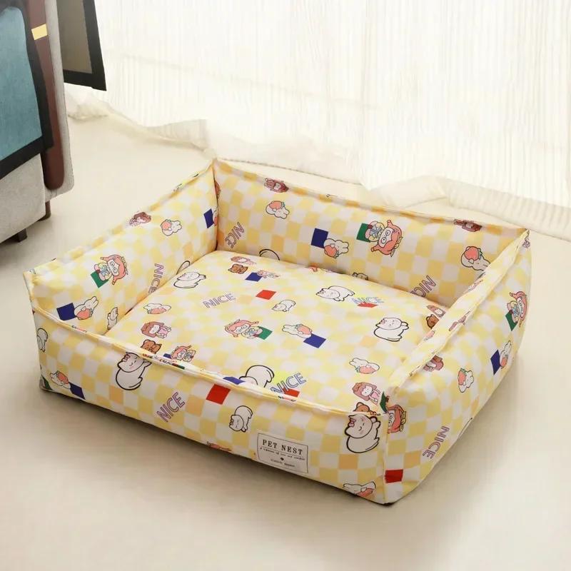 1PC Soft Sofa Dog Beds Warm Pet Mat for Puppy Cool Cushion Dog Sleeping Nest Pet Bed Removable Cozy Cat House Baskets Kennel