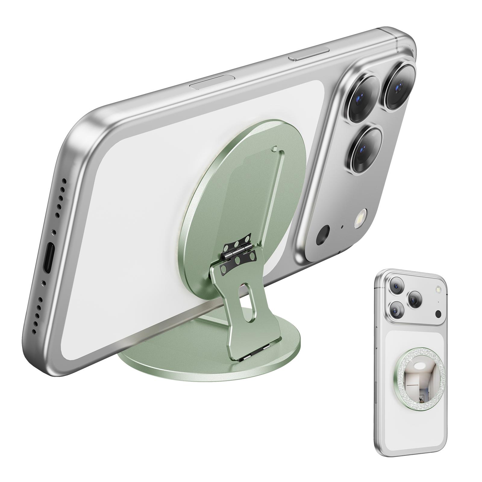 

Oatsbasf Double-Side MagSafe Phone Holder Angle Adjustable Mirror Phone Grip Phone Ring Holder for Selfie Gym Fitness Bathroom