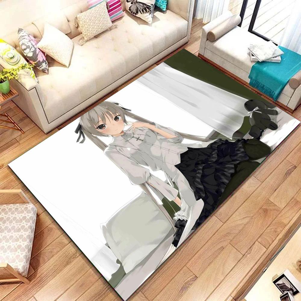 1pc Yosuga No Sora Bathroom Absorbent Mats Anti-Slip Mats Home Decor Supplies Carpets Home Kitchen Floor Mats