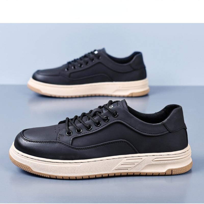 Fashion Spring Autumn Retro Leather Casual Sneakers for Men Designer Soft Sole Outdoor Platform Shoes Men Fashion Designer Board Shoes