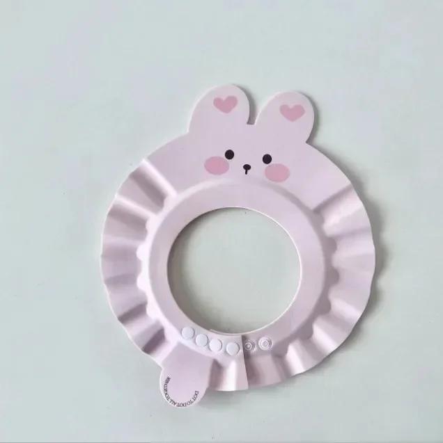 

Cute Bear Adjustable Shower Cap Baby Eyes-Protected Ears-Protected Infant Bathing Protection Hat Soft Hair Washing Hat