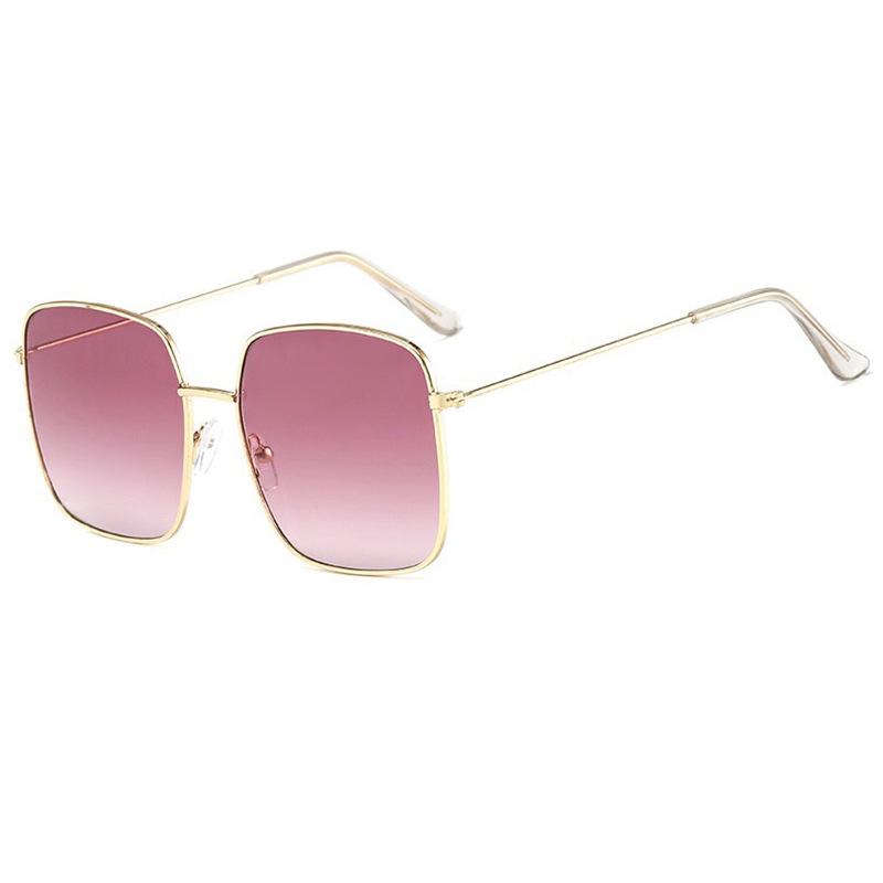 New Large Square Frame Sunglasses Men Women Internet Celebrity Same Style Korean Retro Trend UV Protection Sun Glasses