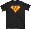 M Symbol Superhero Logo T-shirt
