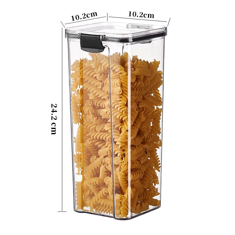 Floral Square Tea Box 460ml with Four Airtight Food-Grade Plastic Compartments