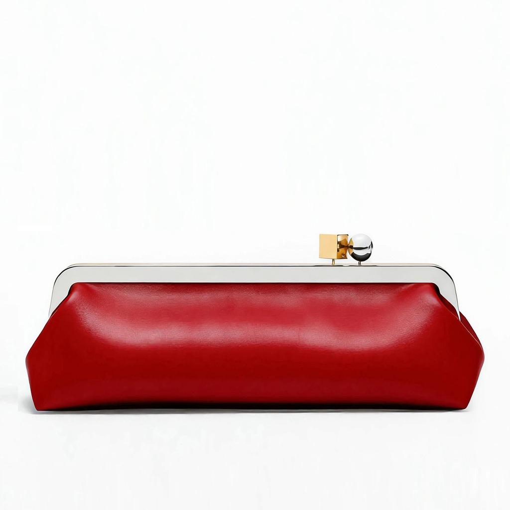 Luxury Kisslock Clip Clutch Ladies Evening Bags for Women Handbags Fashion Designer Shoulder Bag Frame Wedding Purses Pouch
