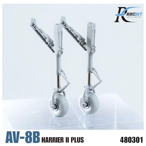 ROKIT STUDIO 1/48 AV-8B Harrier II Fahrwerk (für Uma Models) Kunststoffmodellbauteile RKS480301 (Flugzeug)
