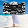Band Green Day Print Beach Towel, Large Soft Quick Dry Towel for Beach Camping Swimming