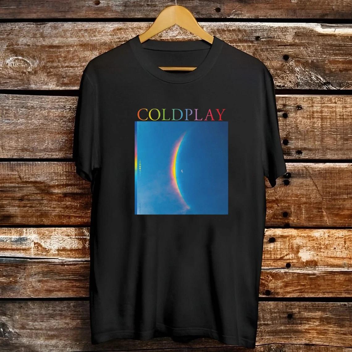 COLDPLAY Band Moon Album Black T Shirt Full Size S-5XLTT233 M