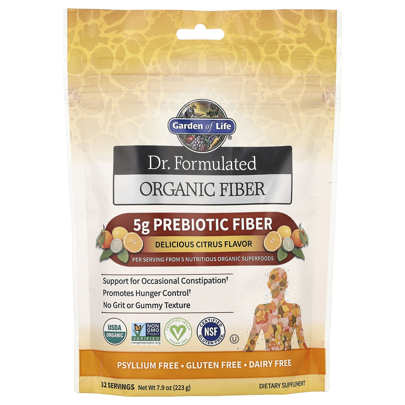 

Dr. Formulated Organic Fiber, Citrus, 223G(7.9Oz)
