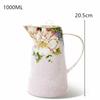 Bule Europeu de Porcelana Óssea, Conjunto de Xícaras de Chá da Tarde Inglês, Cafeteira de Porcelana de Alta Qualidade, Chaleira Resistente ao Calor, 1000ml