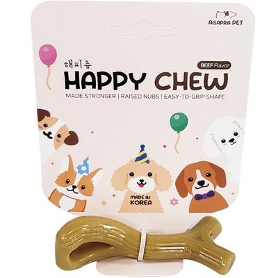 Agapra Haustierzähne Kauspielzeug Knochenstab Hundezahnfleisch Happy Chew, 1 Stück