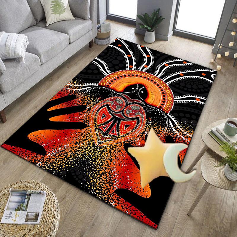 Australian Aboriginal Style Office Rug Chair Mat, Entryway Carpet, Suitable for Front Door, Bedroom, Living Room, Desk, Holiday Gift