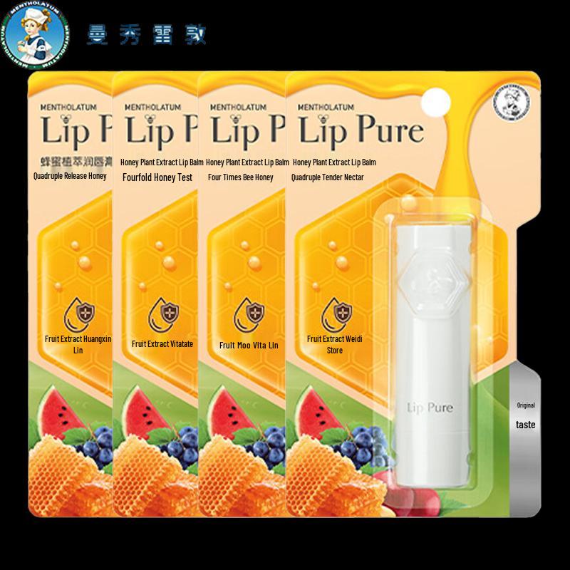 Mentholatum Honey Botanical Lip Balm (4-Pack)