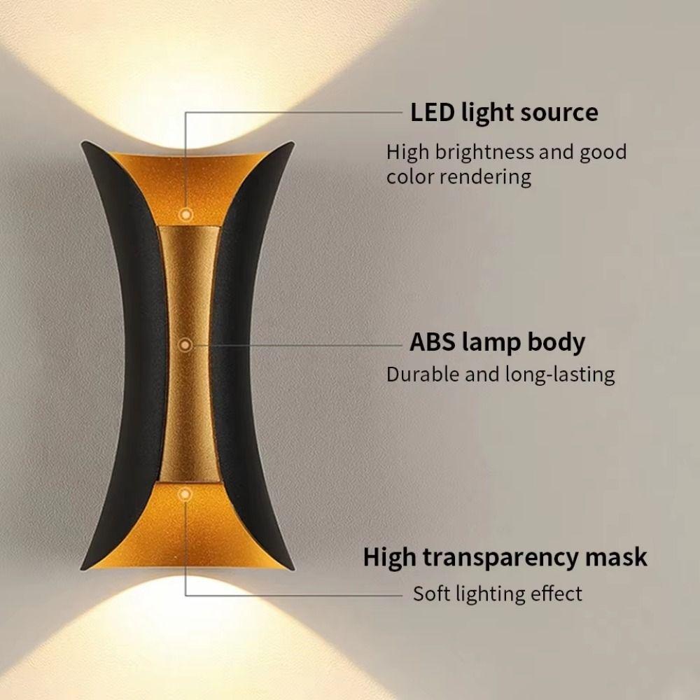 Wireless Outdoor Wall Light Creative Wall Sconce Lamp Minimalist Bedside Lamp  Staircase Lighting