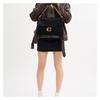 Coach ChainTabby 35 Branded Gold Chain Leather Shoulder Bag Large Women's Black
