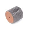 Smaller Single Ceramic Plant Pot diameter 24.5 cm, Glossy Grey with Herringbone Relief