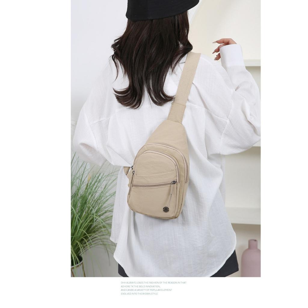 Ladies' Chest Bag, Adjustable Shoulder Straps, Multiple Compartments and Zipper Closure, Durable Material, Suitable for Daily Use, Travel, and Work