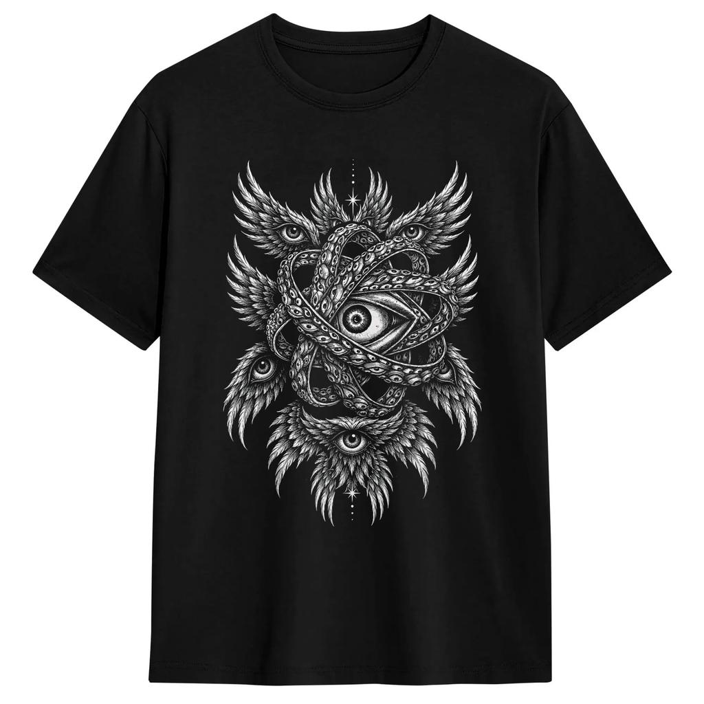 Be Not Afraid Biblically Accurate Angel Seraphim T Shirts 100% Cotton Funny T-Shirts Crew Neck Tee Shirt Short Sleeve