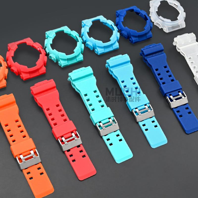 Dla Casio G-Shock GA-100/110/120/140 GD-100 GAX-100 GLS-100 Zamienny Gumowy Silikonowy Matowy Pasek do Zegarka Bransoleta Pasek + Koperta