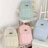 The schoolbag is small, fresh, simple, striped backpack, large-capacity male and female college students schoolbag travel backpack tide