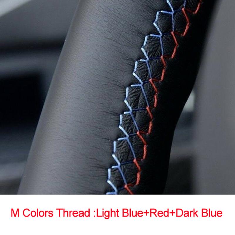 Hand Sewing Car Steering Wheel Cover Braid on the Steering wheel Funda Volante For Faw Besturn x80 2013 2014 2015 2016 2017 2018