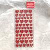 1pc Colorful Bronzing Star Sticker Gold Red Love Girl Handmade Dress Material Reward Sticker Scrapbooking Stickers Aesthetic