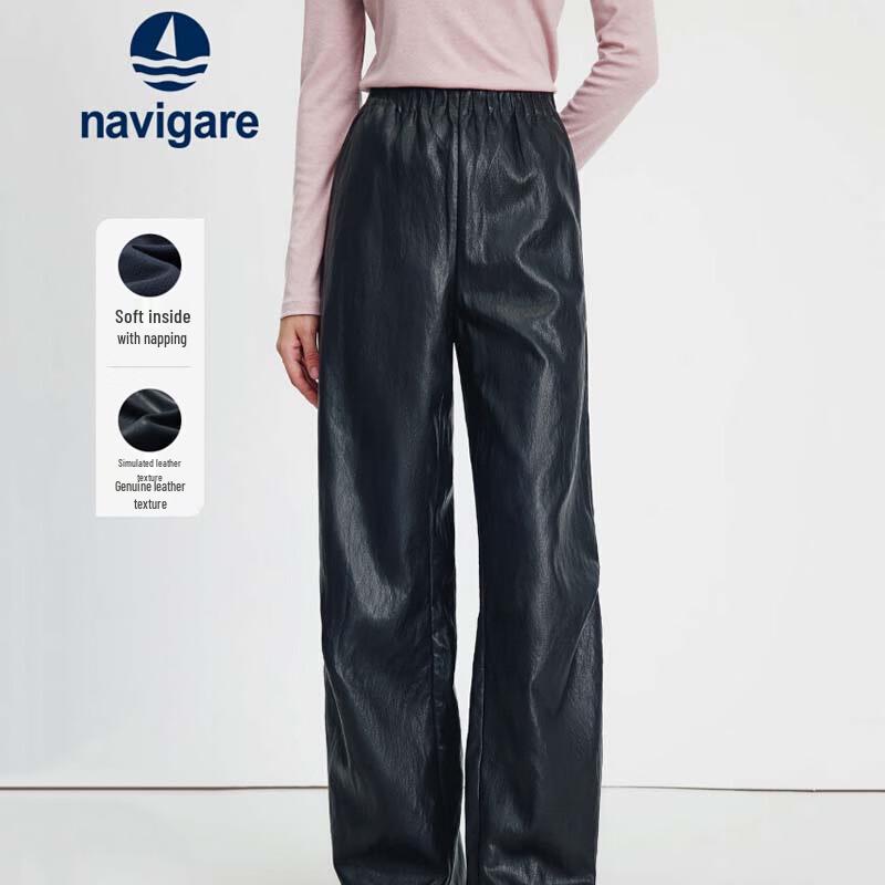 Navigare Women s Viscose Straight-Leg Commuter Pants S