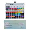 Portable Solid Watercolor Set: 50/72/90/100 Colors with Metallic Pearlescent Pigments