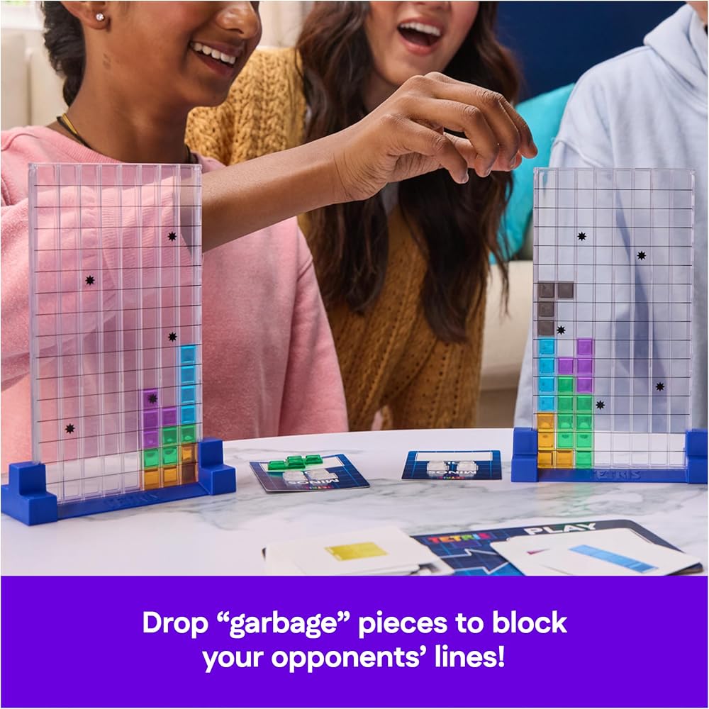 Spin Master Game, Tetris: Board Game, Play the Classic Puzzle Game Tetris In Real Life, Multiplay...