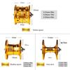 Neu Metall Wasser Tropfen Reel 18 + 1BB Achse Reel Reel 7,2:1 getriebe Verhältnis Links/rechts Hand Spool Angeln Reel Süßwasser Salzwasser Universal