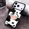 Milk Cow Skin Print Luxury Phone Case for iPhone 17 16 15 Pro Max Air 14 13 12 11 Plus Shockproof Capa Cover