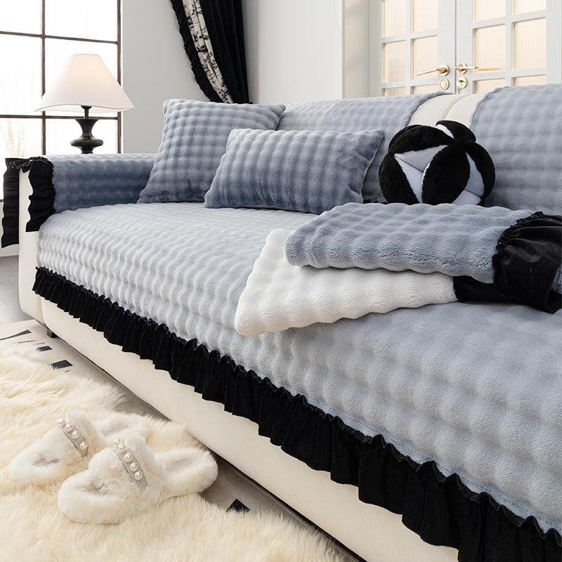 

Living Home Нескользящие подушки для дивана Чехлы для дивана Зимние фланелевые чехлы Толстые теплые коврики для дивана Funda 70X70