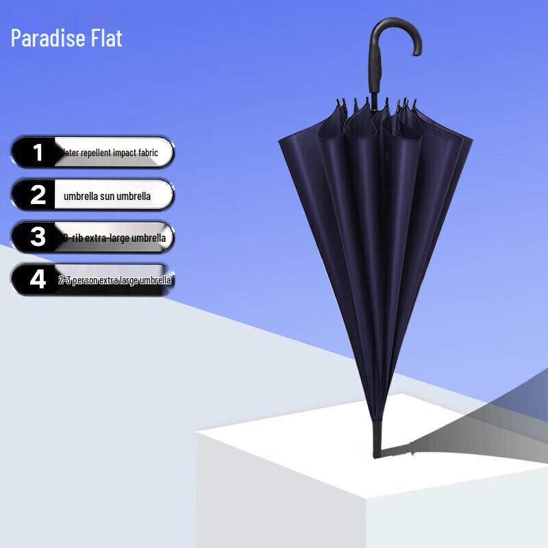Paradise Umbrella 193E Semi-Automatic 10-Rib UV Protection Business Umbrella