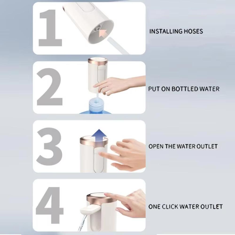 Foldable Automatic Water Dispenser Long Battery Life Drinking Water Bottle Pump  Dormitory