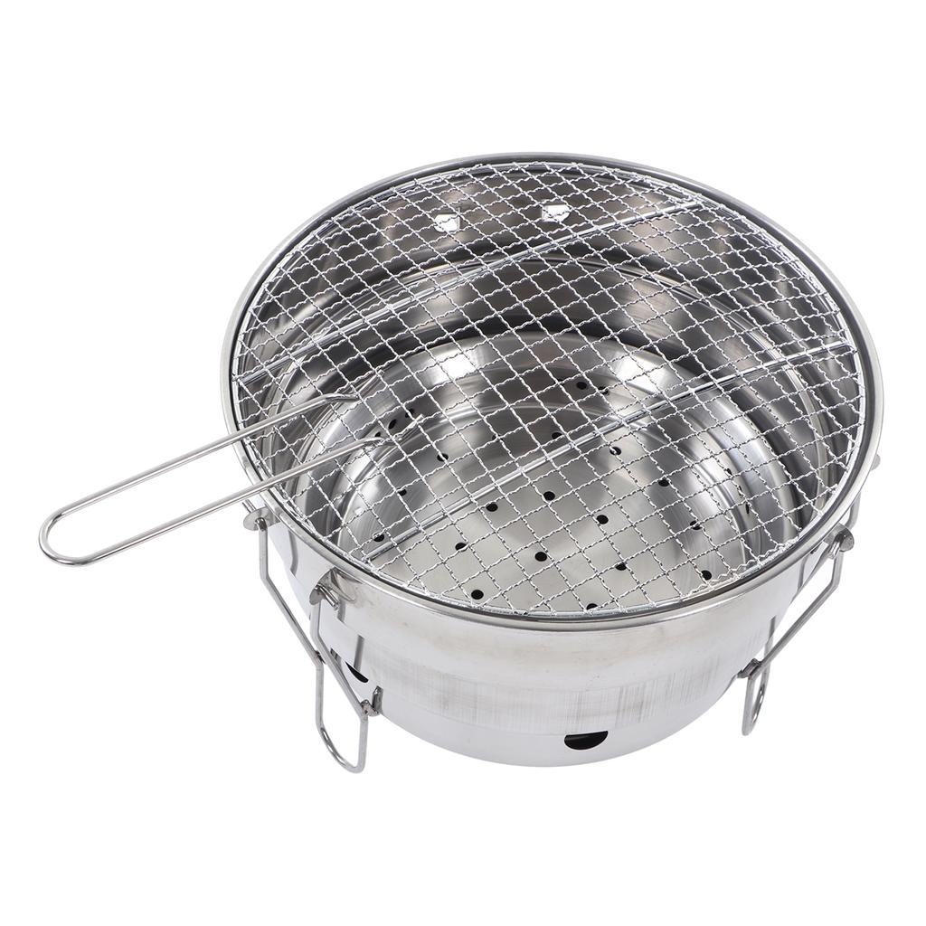 Charcoal Barbecue Grill Stove Stainless Steel Detachable Portable Camping Grill Stove for Home